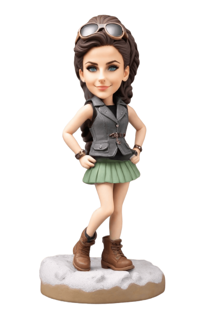 Custom Heroic Chic Bobblehead,She Crafted Her Own Epic Bobblehead Look!
