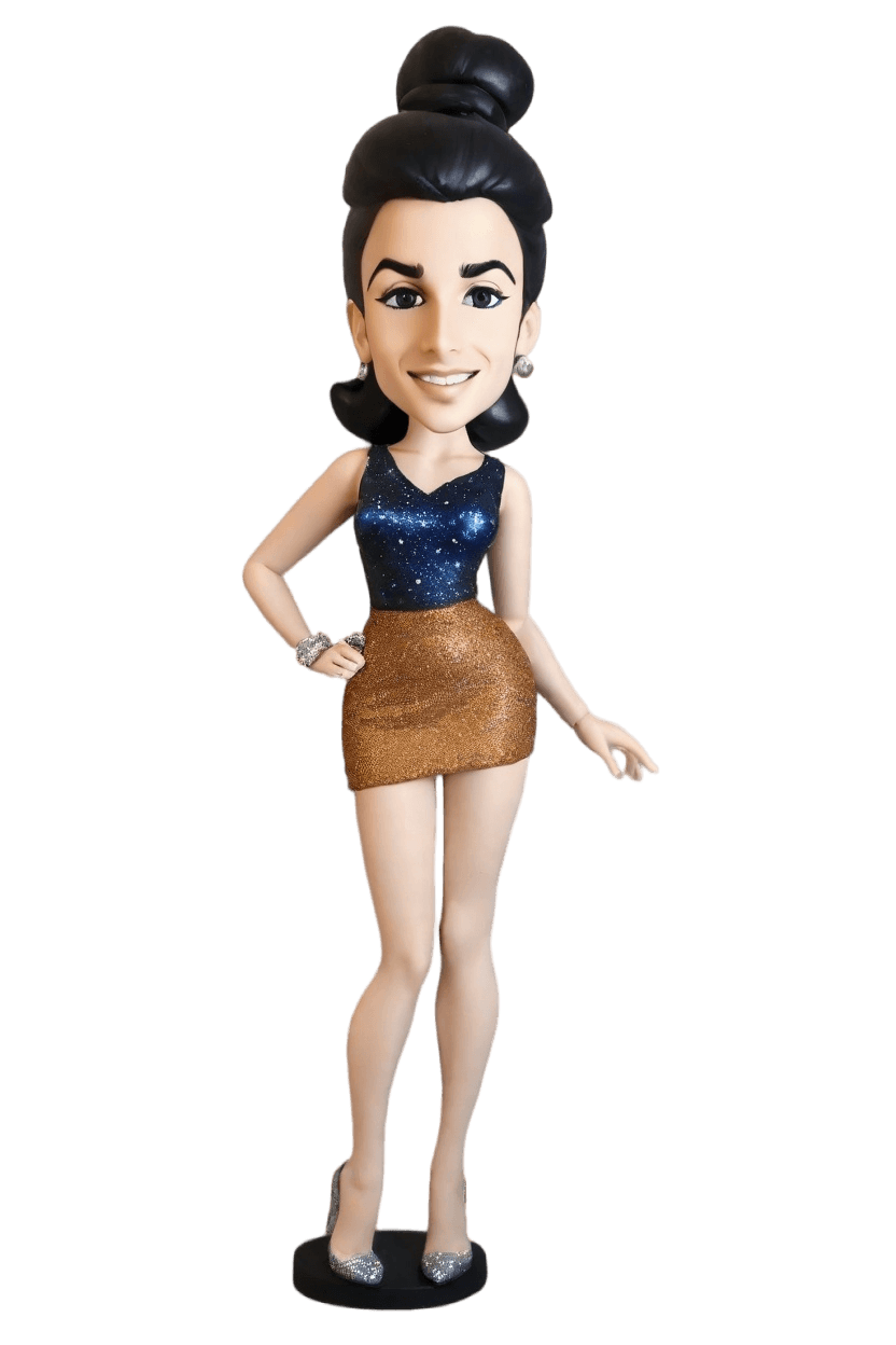custom Starry Night bobblehead,He Transformed into a Fantasy Hero Bobblehead!