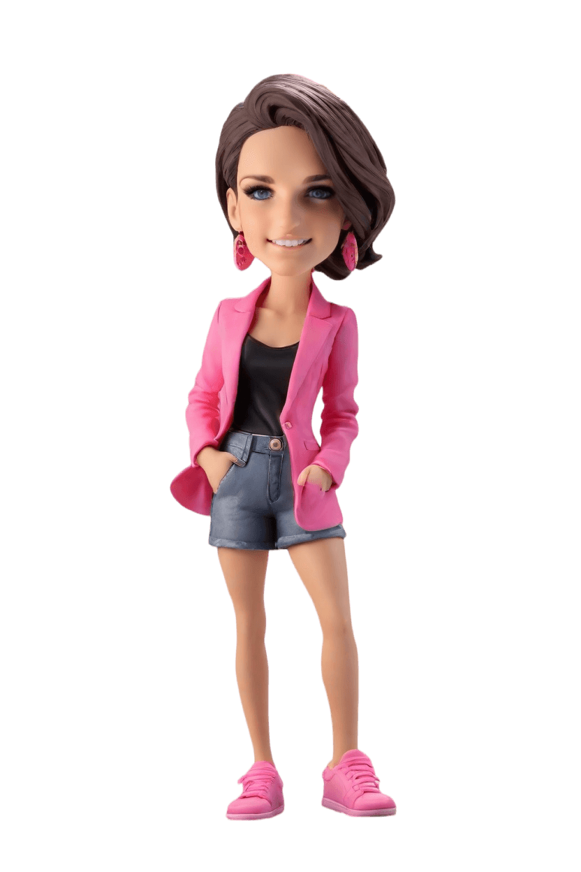custom Recognition Achievement bobblehead,She's Unstoppable: Make Your Own Bobblehead Doll