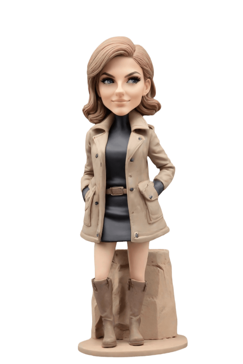 Custom Police Chic Bobblehead,She Created Her Own Police Chic Bobblehead Doll!