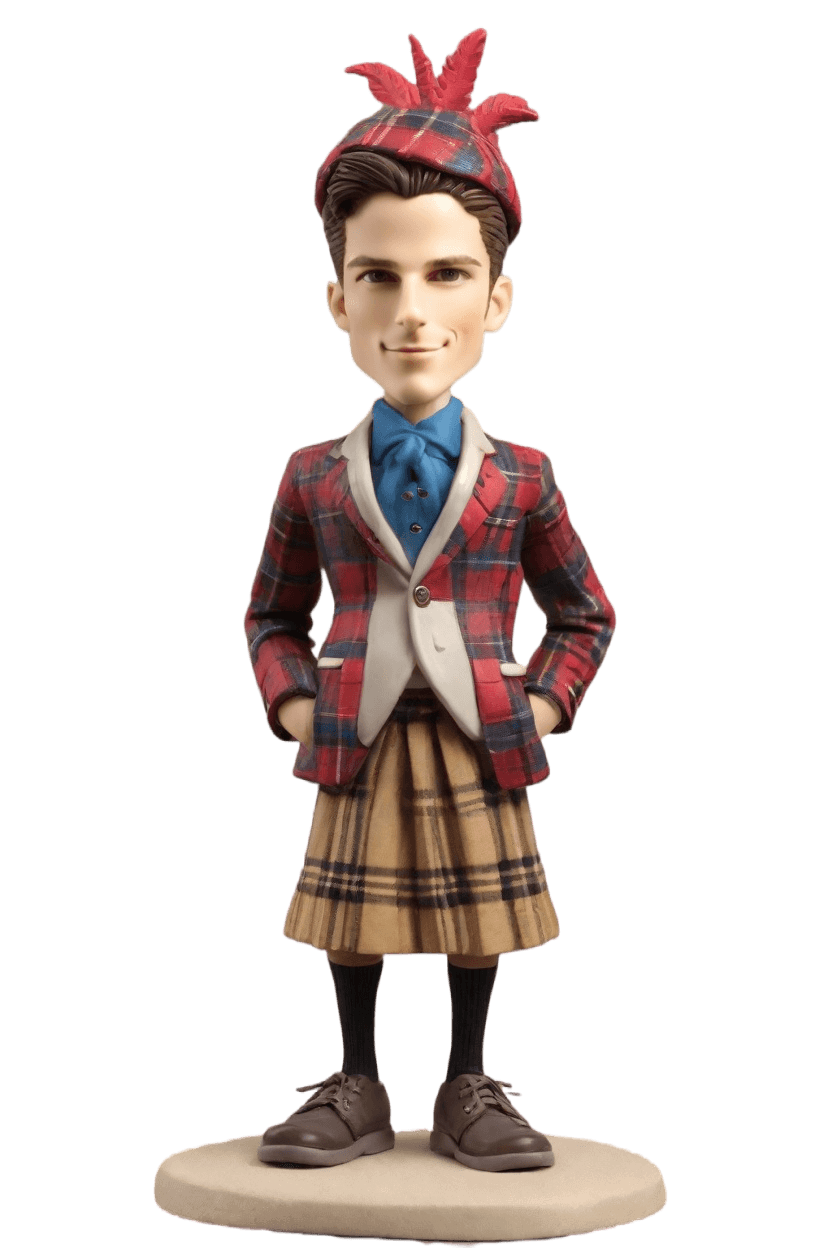 Custom Thanksgiving Playful Bobblehead,He Made His Own Thanksgiving Bobblehead Doll! 🦃🎉