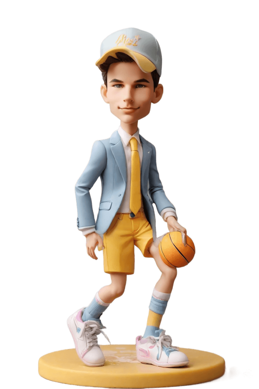 custom Sports Hero Dynamic bobblehead,He Created His Own NBA-Inspired Bobblehead Doll!