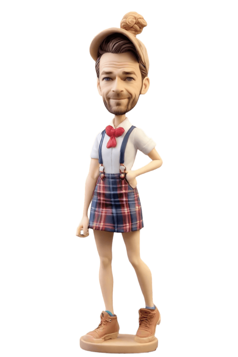 Casual Sporty Custom Bobblehead,He Just Made His Own Winking Bobblehead Doll! 🏒️😉