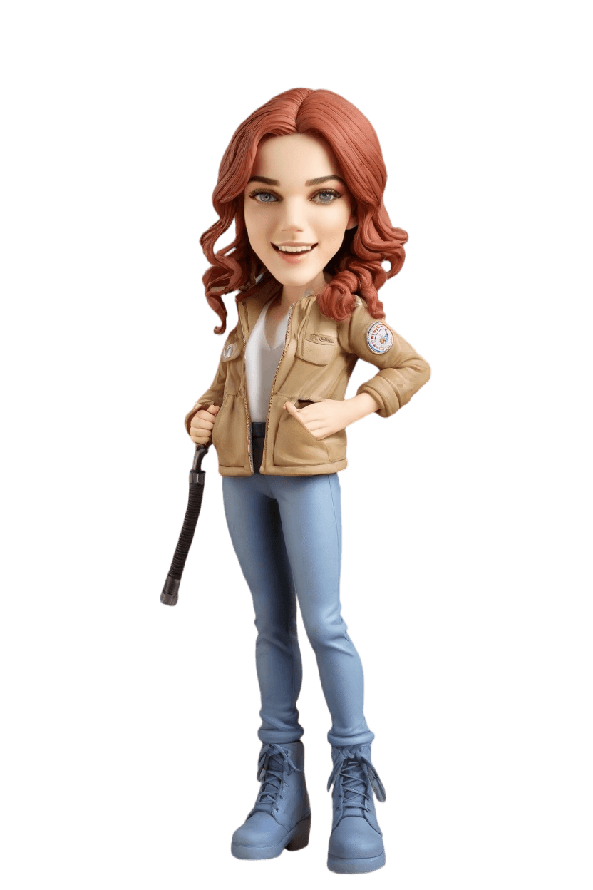 Custom Firefighter Heroine Bobblehead,She Created Her Own Firefighter Bobblehead Doll!