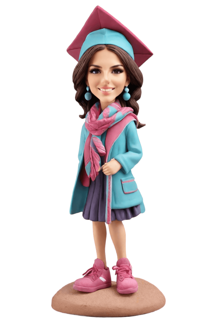 Graduation Confident Custom Bobblehead,She Nailed It: My Graduation Bobblehead Journey