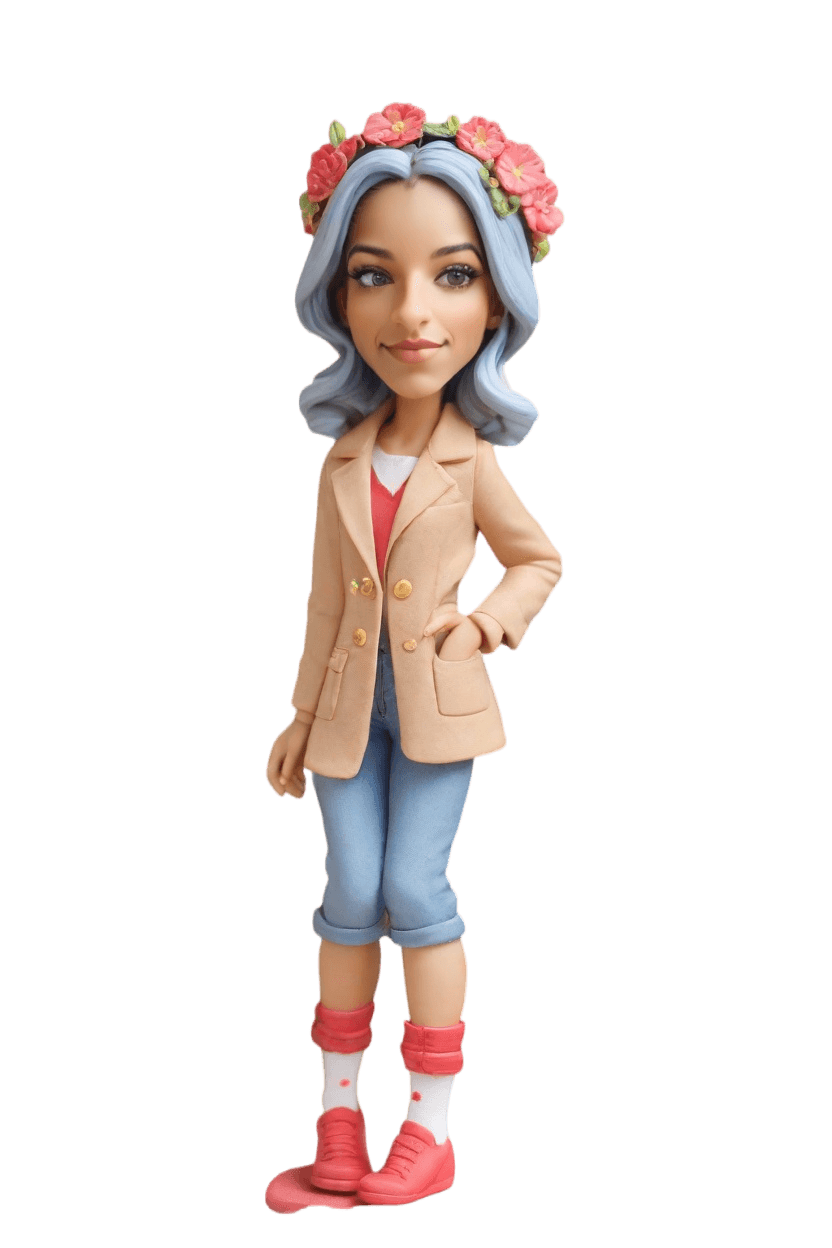 custom Garden Chic Bobblehead,She's Got a Secret: Create Your Own Cheeky Bobblehead