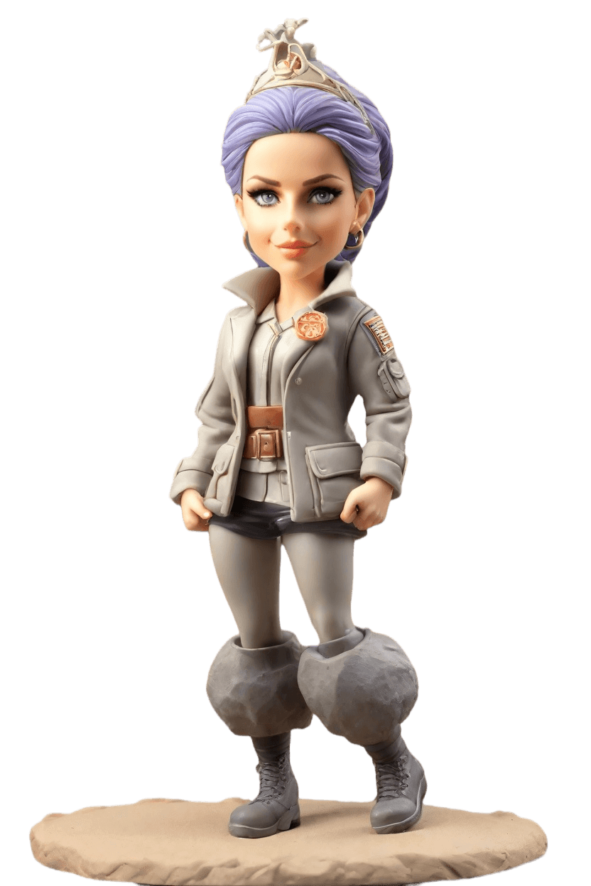 Custom Heroic Firefighter Bobblehead,She Made Her Own Firefighter Bobblehead! 🔥👩‍🚒