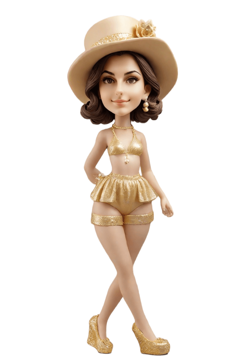 custom Celebration Chic Bobblehead,She Created Her Own Celebration Chic Bobblehead!