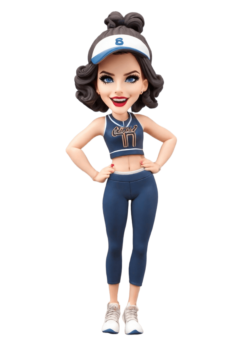 Cheerful Cheerleader Custom Bobblehead,She Made Her Own Cheerleading Bobblehead Doll! 🌟