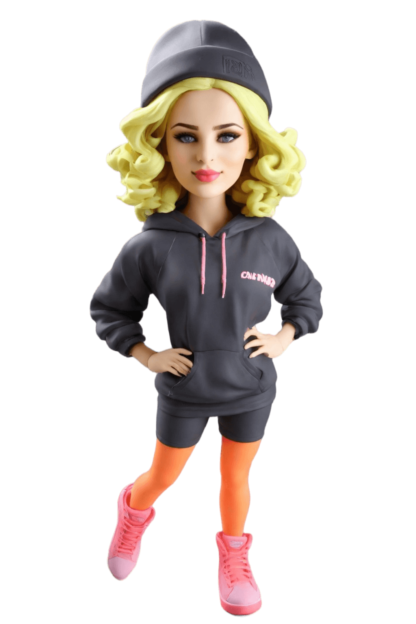 Custom Sports Star Productive Bobblehead,She Just Created Her Own Bobblehead Doll and It's Lit!