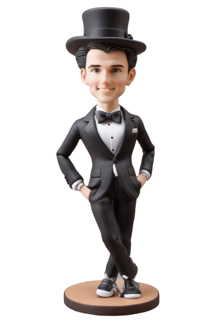 Custom Graduation Playful Bobblehead,He's Got His Cap, Now Make Your Own Bobblehead!
