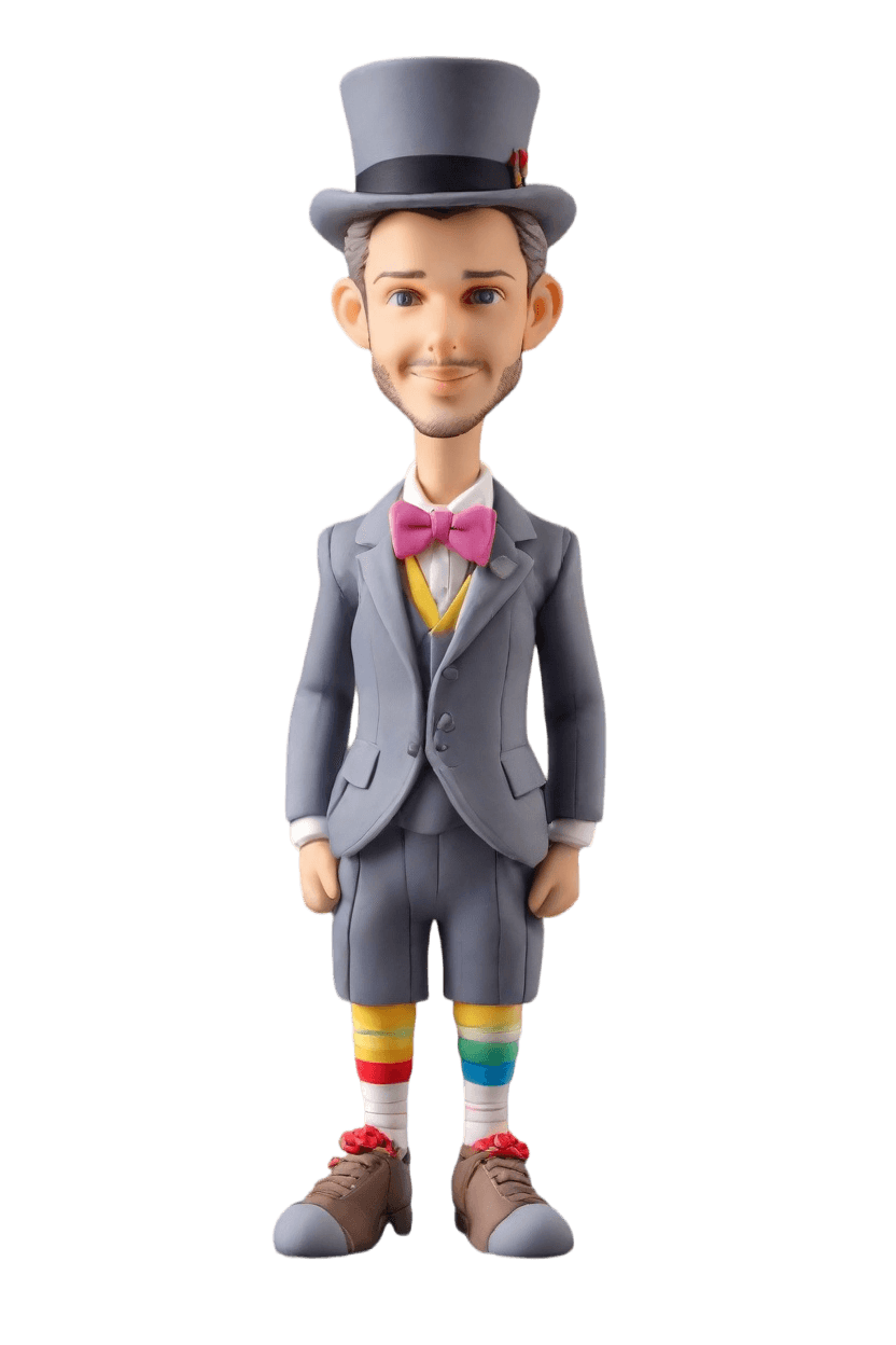 custom New Year's Cheeky Bobblehead,John Shares His Cheeky New Year's Bobblehead Creation