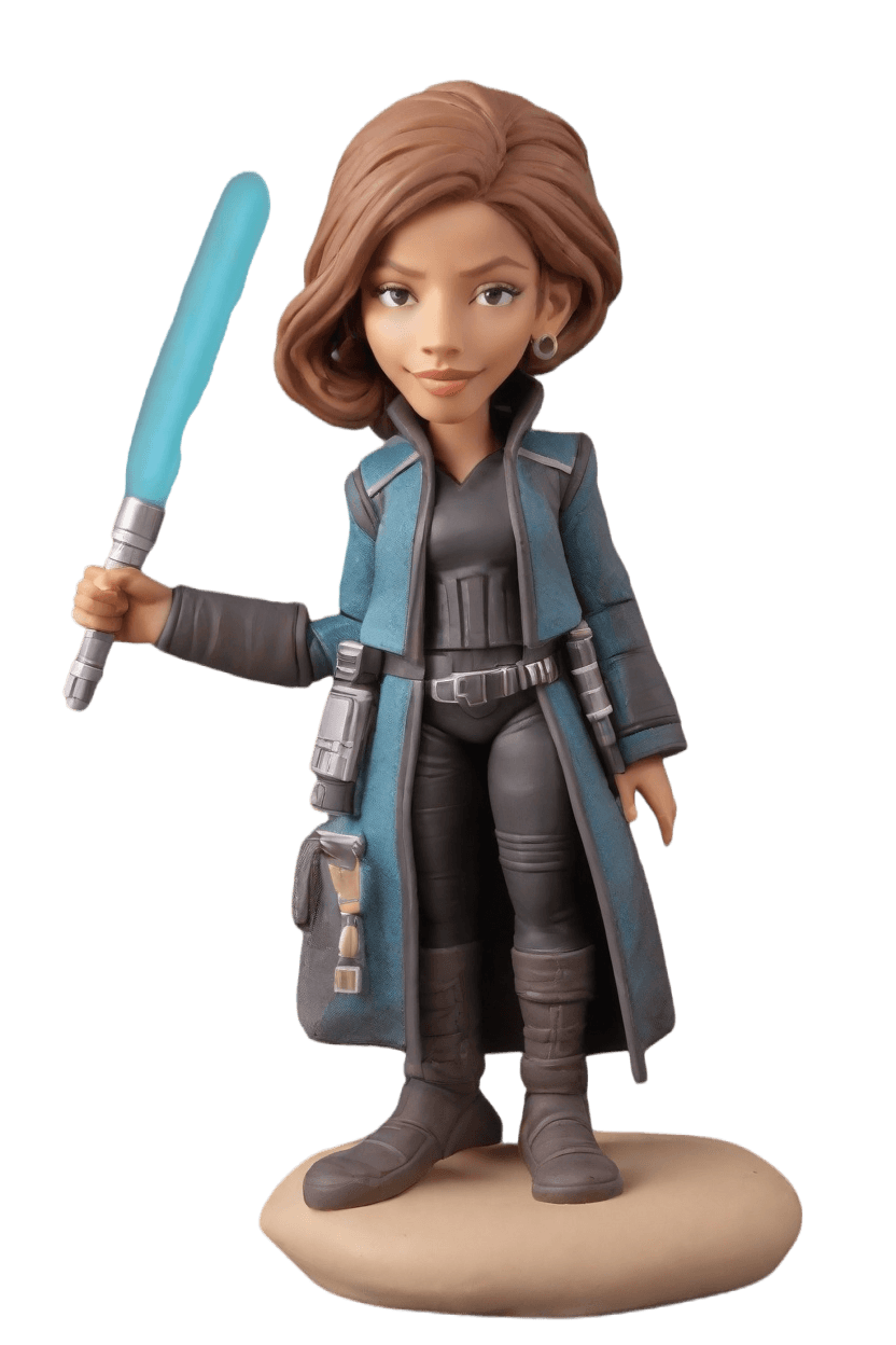 Custom Star Wars Heroine Bobblehead,She Created Her Epic Star Wars Bobblehead!