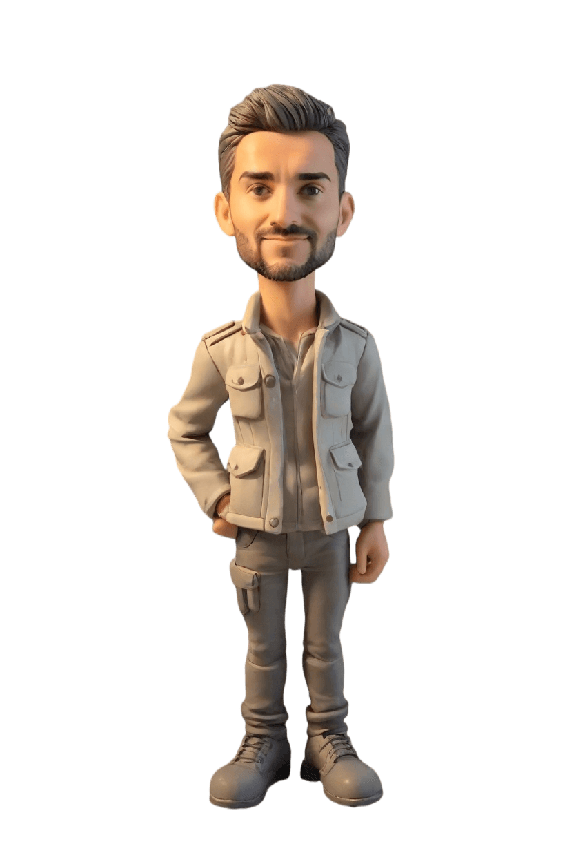 Custom Heroic Firefighter Bobblehead,He Created His Own Firefighter Bobblehead Doll!