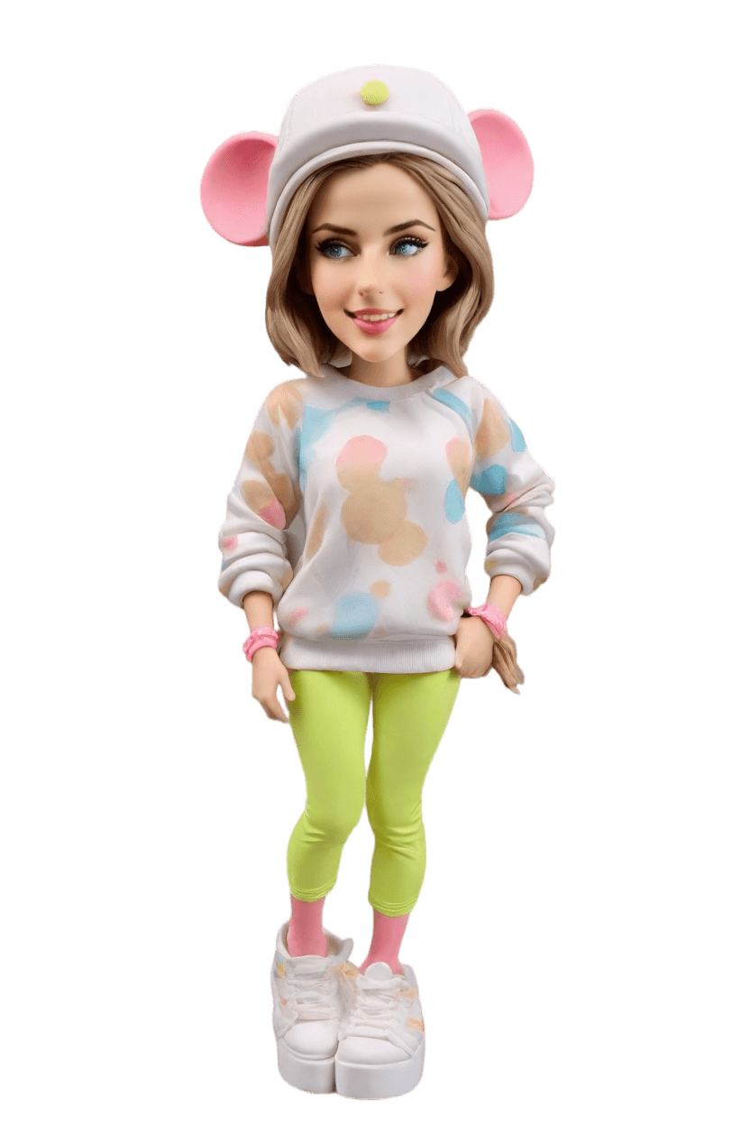 Custom Sports Star Bobblehead,She Created Her Own Basketball Bobblehead Doll!