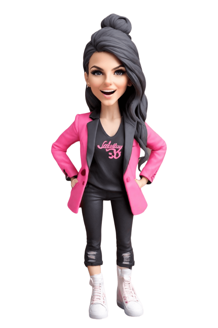 Custom Corporate Confidence Bobblehead,She Created Her Own Confident Bobblehead Doll!