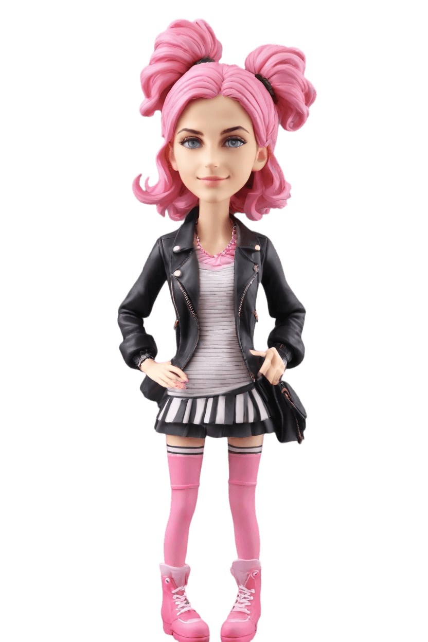 Custom Romantic Cheeky Bobblehead,She Created Her Cheeky Valentine Bobblehead!