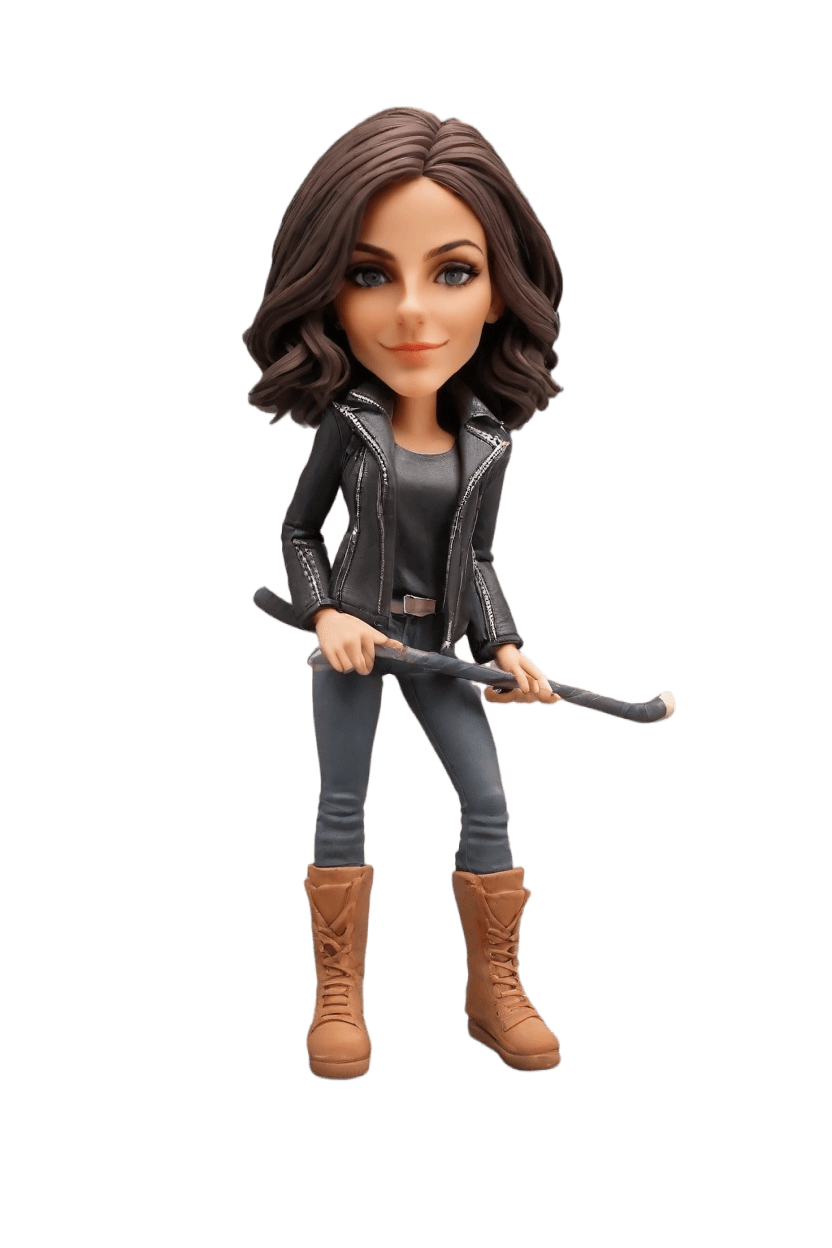custom Hockey Heroine Powerhouse bobblehead,She's Crushing It: My Hockey-Inspired Bobblehead Doll