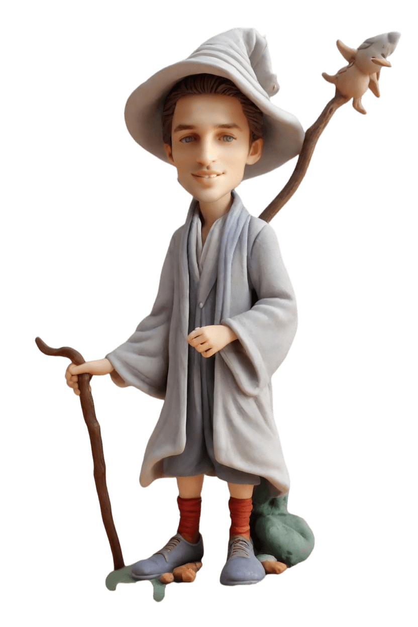 custom Enchanted Gathering bobblehead,John's Mystical Moment: Make Your Own Bobblehead Doll
