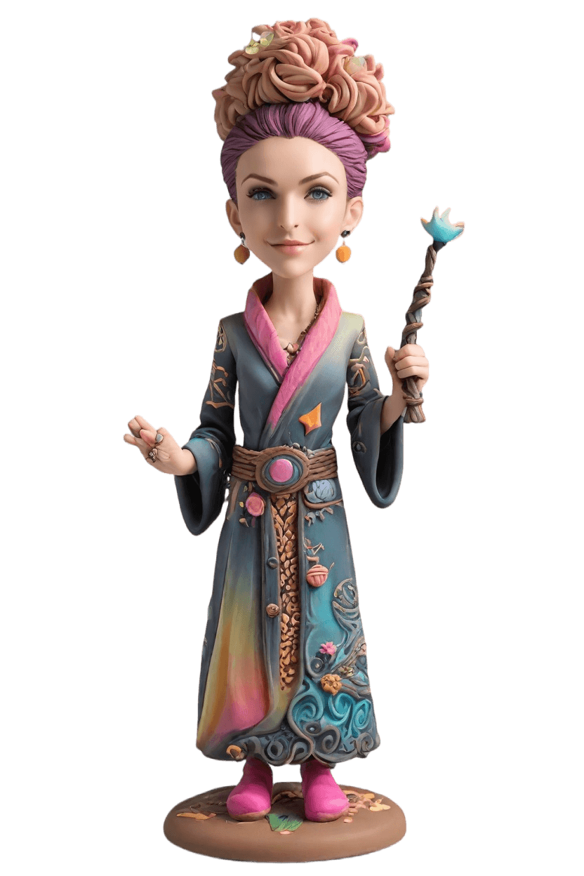 Custom Mystical Enchantment Bobblehead,She Created Her Own Punk-Inspired Mystic Bobblehead!