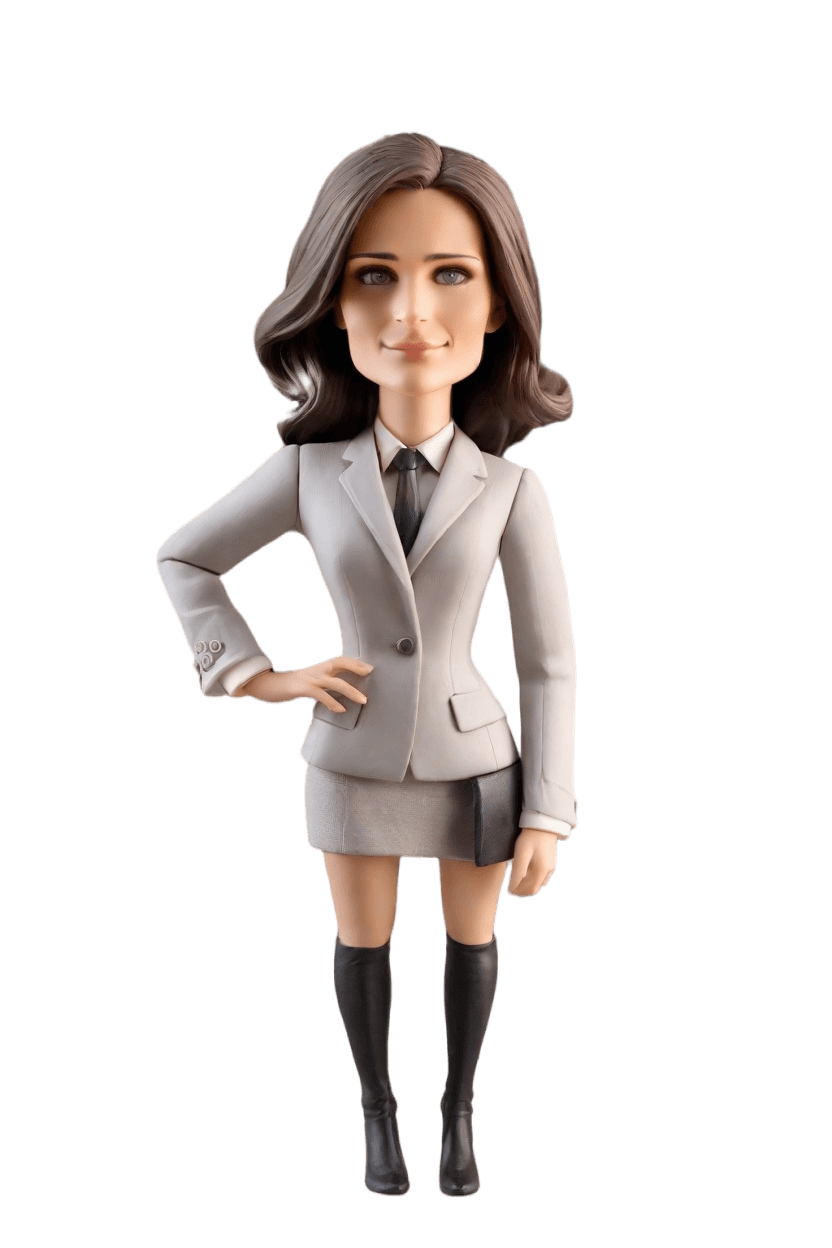 custom Architect Sketching bobblehead,She's Sketching Her Way to Fame with a Custom Bobblehead