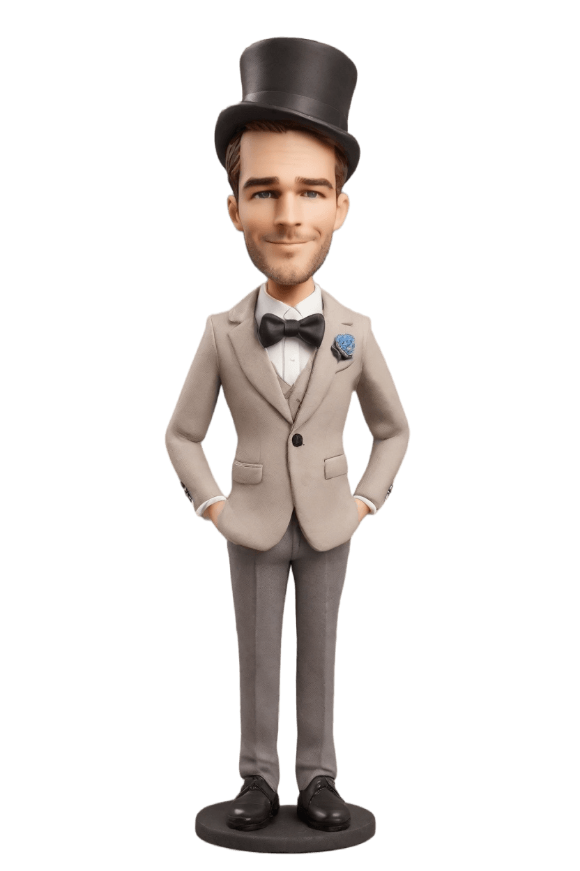 Custom Recognition Figurine Bobblehead,John Shares His Triumph with a Wink: Make Your Own Bobblehead Doll
