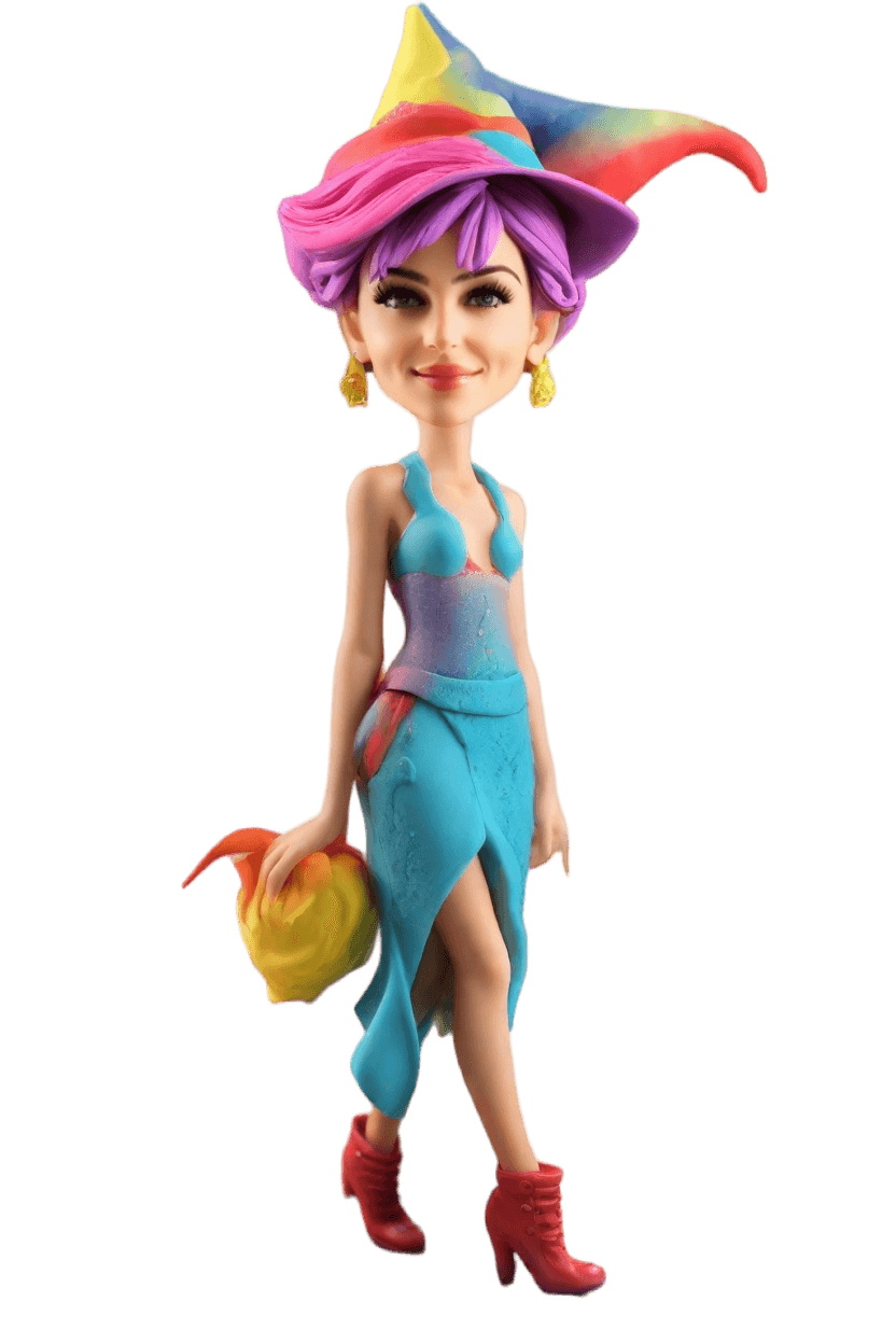 custom Magic Moment product feature bobblehead,Emily's Magical Make Your Own Bobblehead Adventure