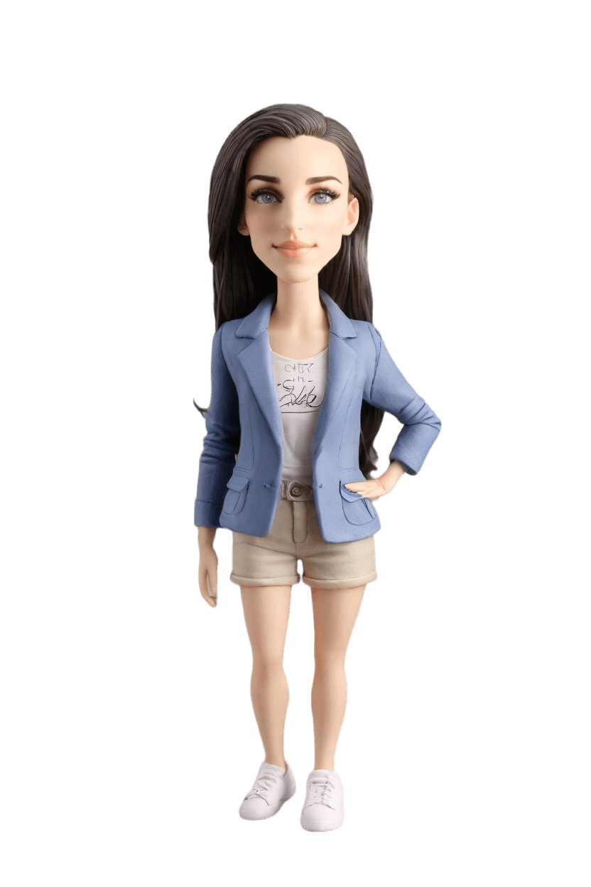 custom Entrepreneur Chic bobblehead,She Created Her Own Chic Entrepreneur Bobblehead