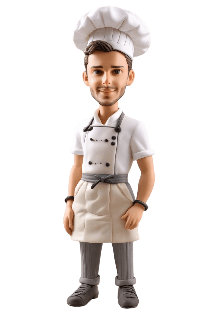 Culinary Fun Custom Bobblehead,John Shares: Make Your Own Chef Bobblehead