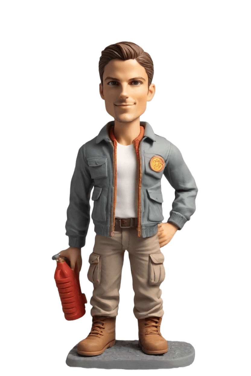 Custom Firefighter Heroic Bobblehead,John Shares His Make Your Own Bobblehead Doll Journey