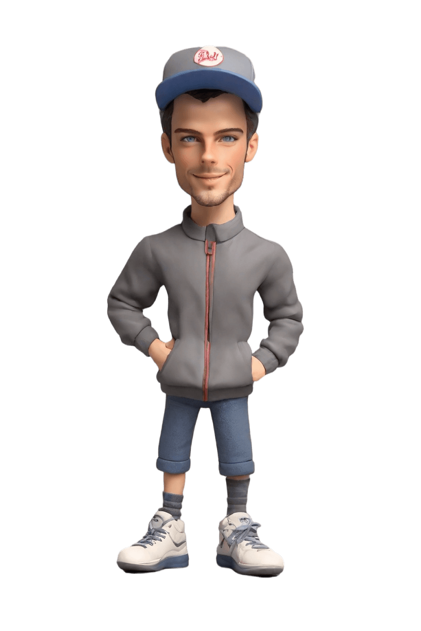 Custom Sports Hero Dynamic Bobblehead,John's Epic Basketball Bobblehead Creation