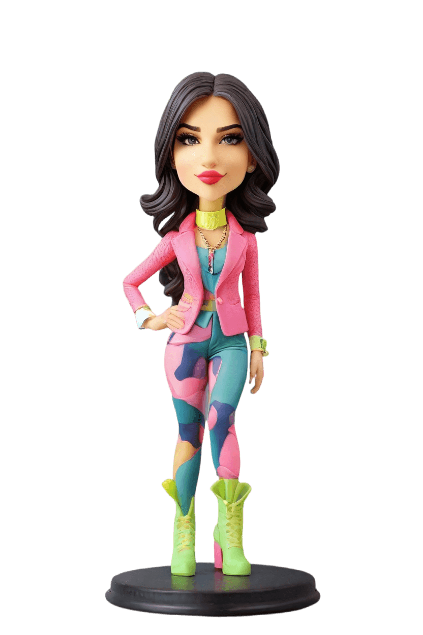 Sassy Chic Custom Bobblehead,She Just Created Her Sassy Bobblehead! 🌟