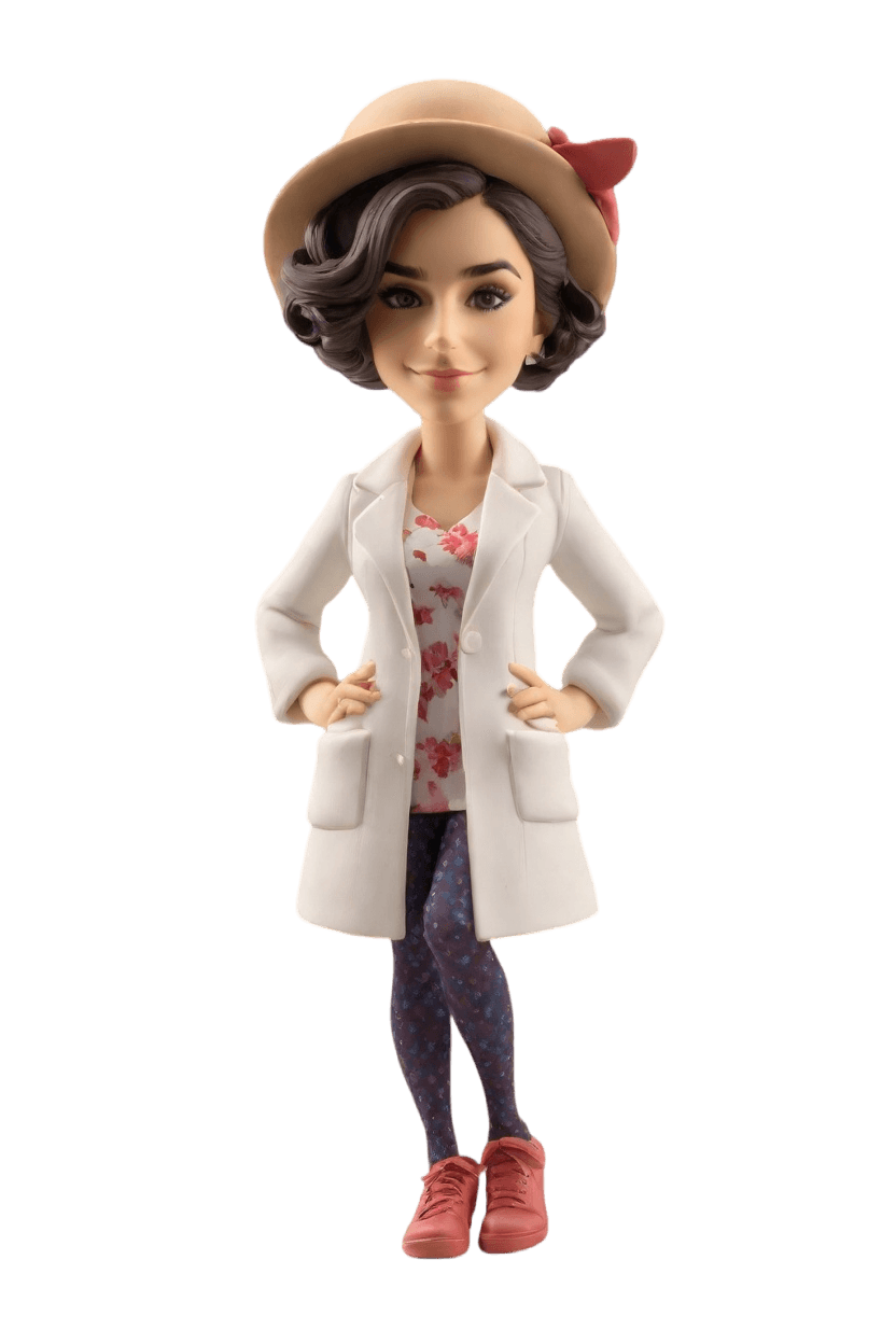 Sassy Scientist Custom Bobblehead,She Created a Sassy Bobblehead Lookalike!
