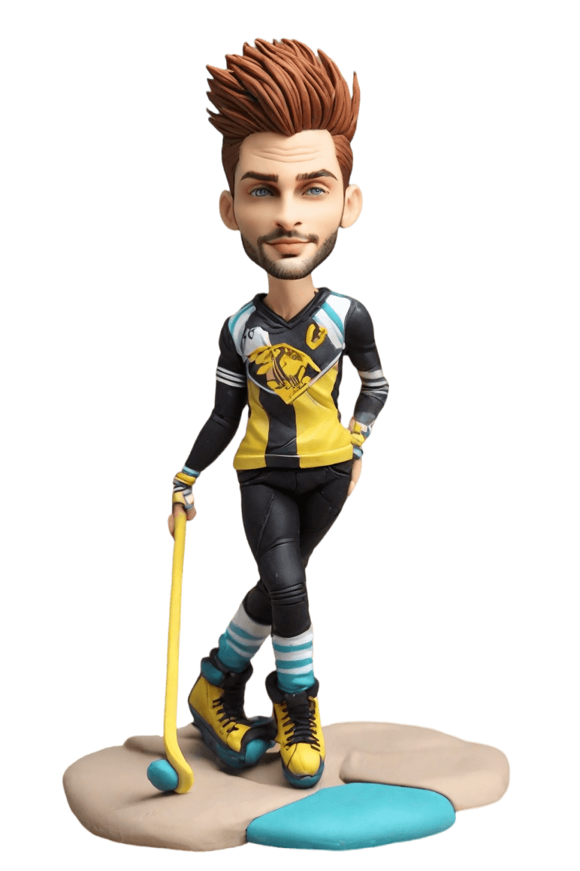 Custom Hockey Hero Bobblehead,He Made His Own Punk-Inspired Hockey Bobblehead!