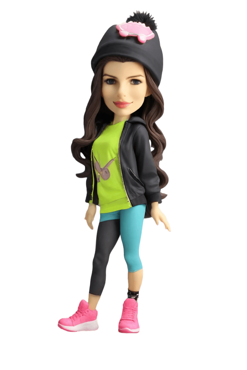 Custom Sports Star Figurine Bobblehead,She’s Got Game: Create Your Own Dynamic Dribble Bobblehead