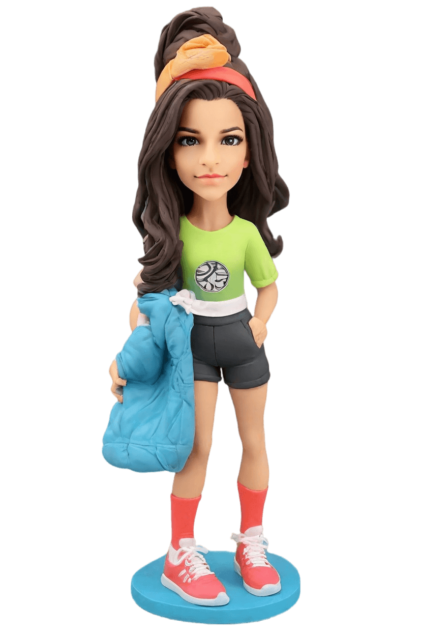 Custom Team Spirit Bobblehead,She Scores! Create Your Own Bobblehead