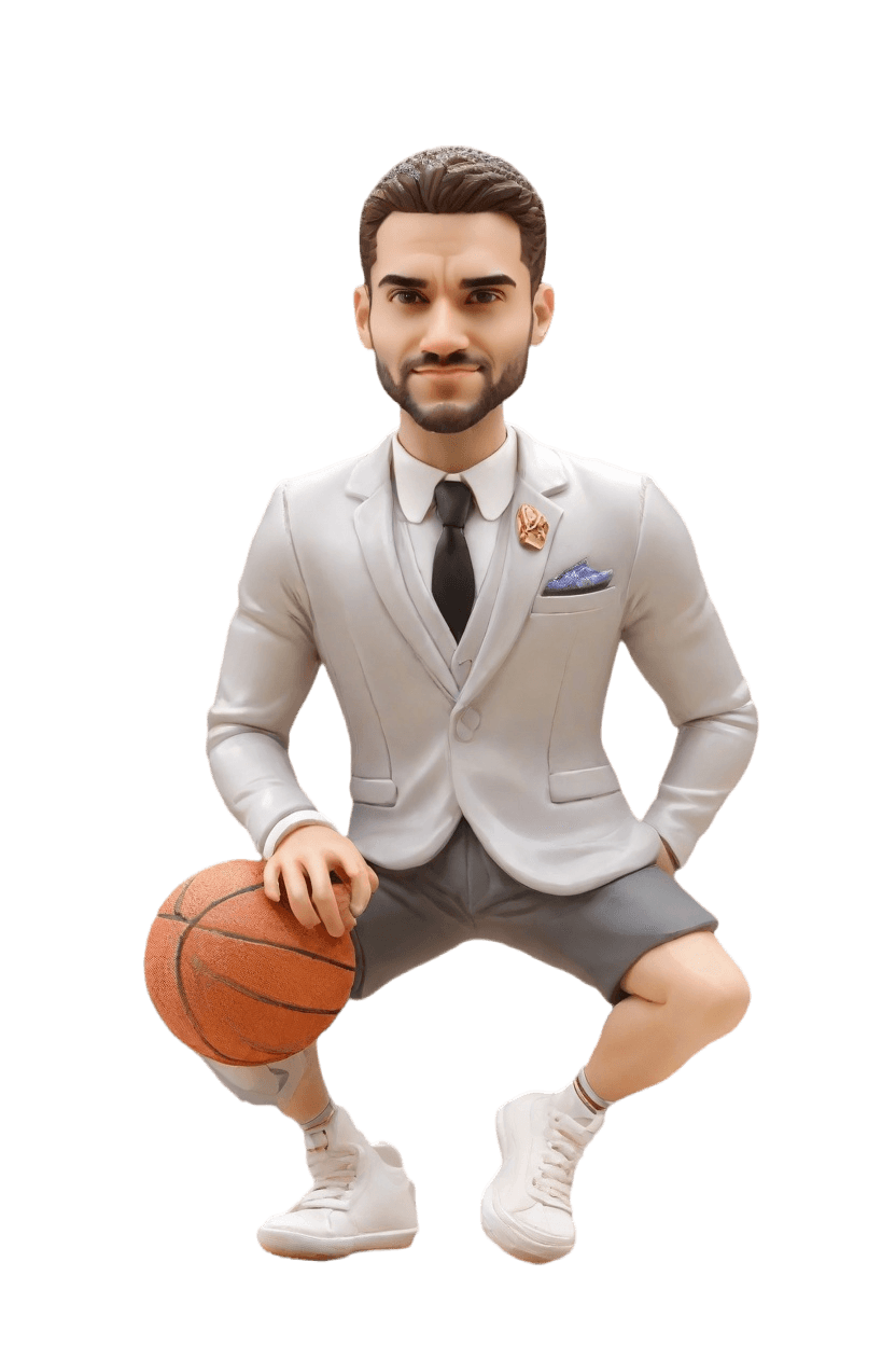 Casual Cool Custom Bobblehead,He Made His Own LeBron-Inspired Bobblehead!