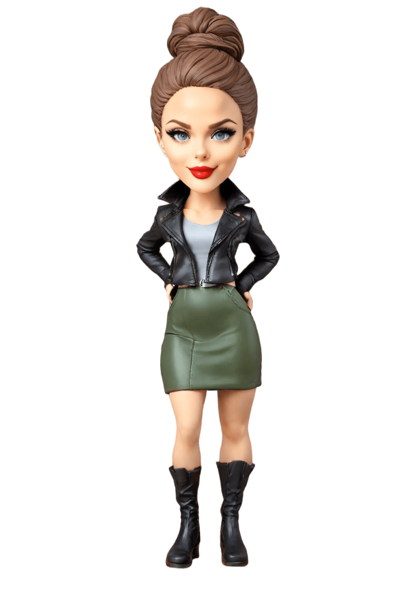 Custom Heroic Female Bobblehead,She Made Her Own Superhero Bobblehead Doll! 🦸‍♀️