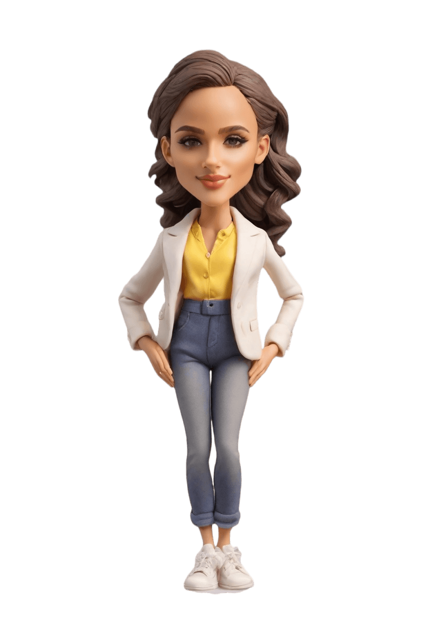 custom Corporate Chic Bobblehead,She's Unveiling Her Chic Bobblehead