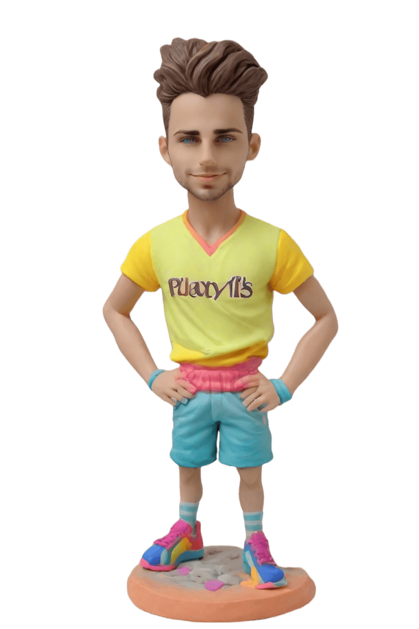 Casual Cool Custom Bobblehead,He Made His Own Casual Cool Bobblehead Doll!