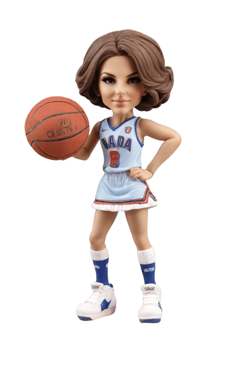 Custom Empowerment Sporty Chic Bobblehead,She Strikes a Power Pose: Create Your Own Bobblehead Doll