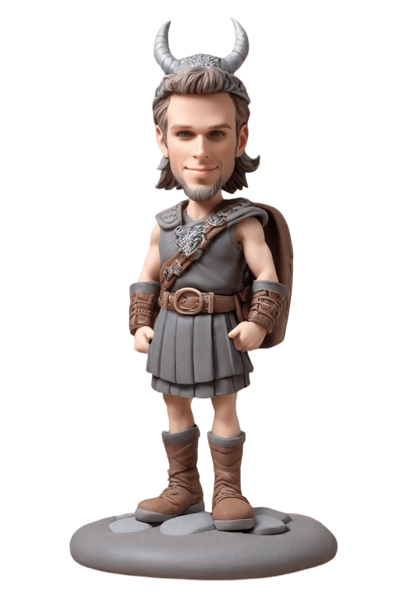 custom Viking Hero bobblehead,John's Epic Viking Bobblehead Adventure