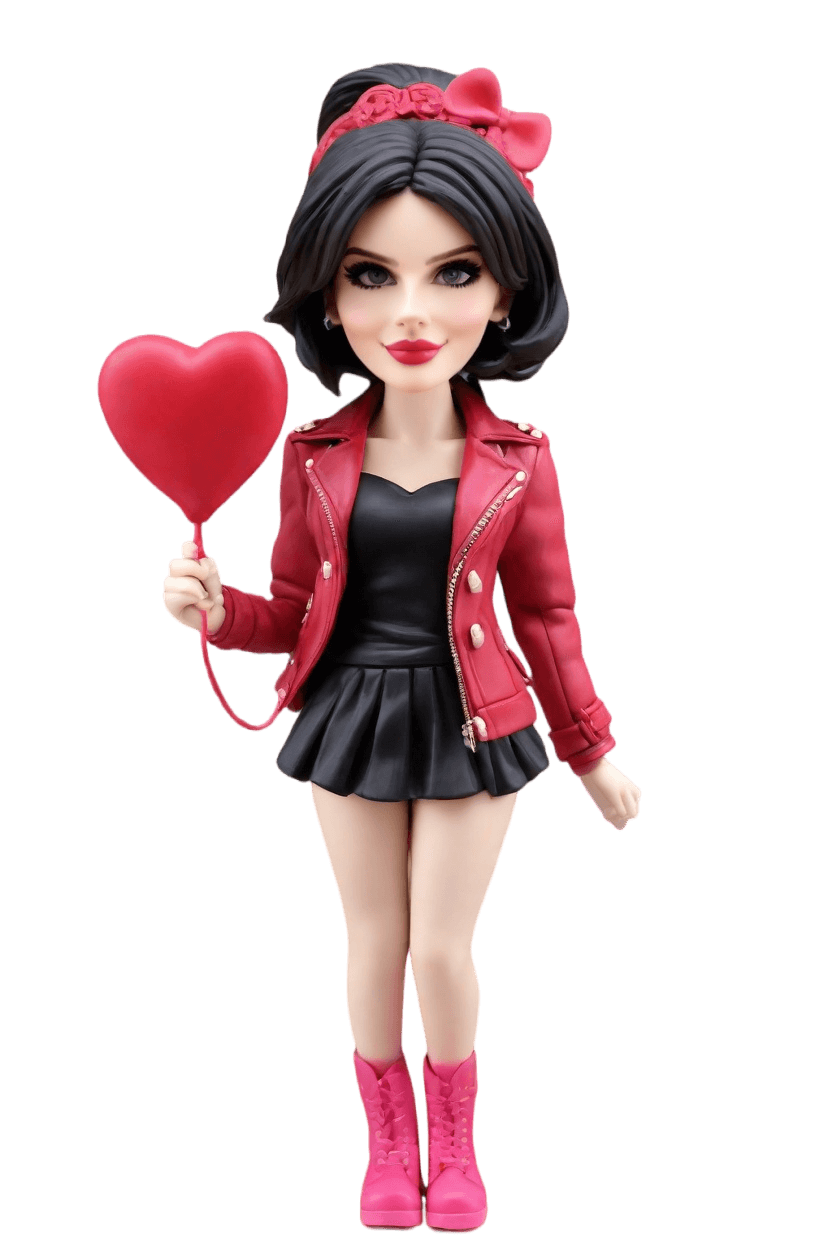 Custom Valentine's Cheeky Bobblehead,She's Winking! Create Your Cheeky Valentine Bobblehead