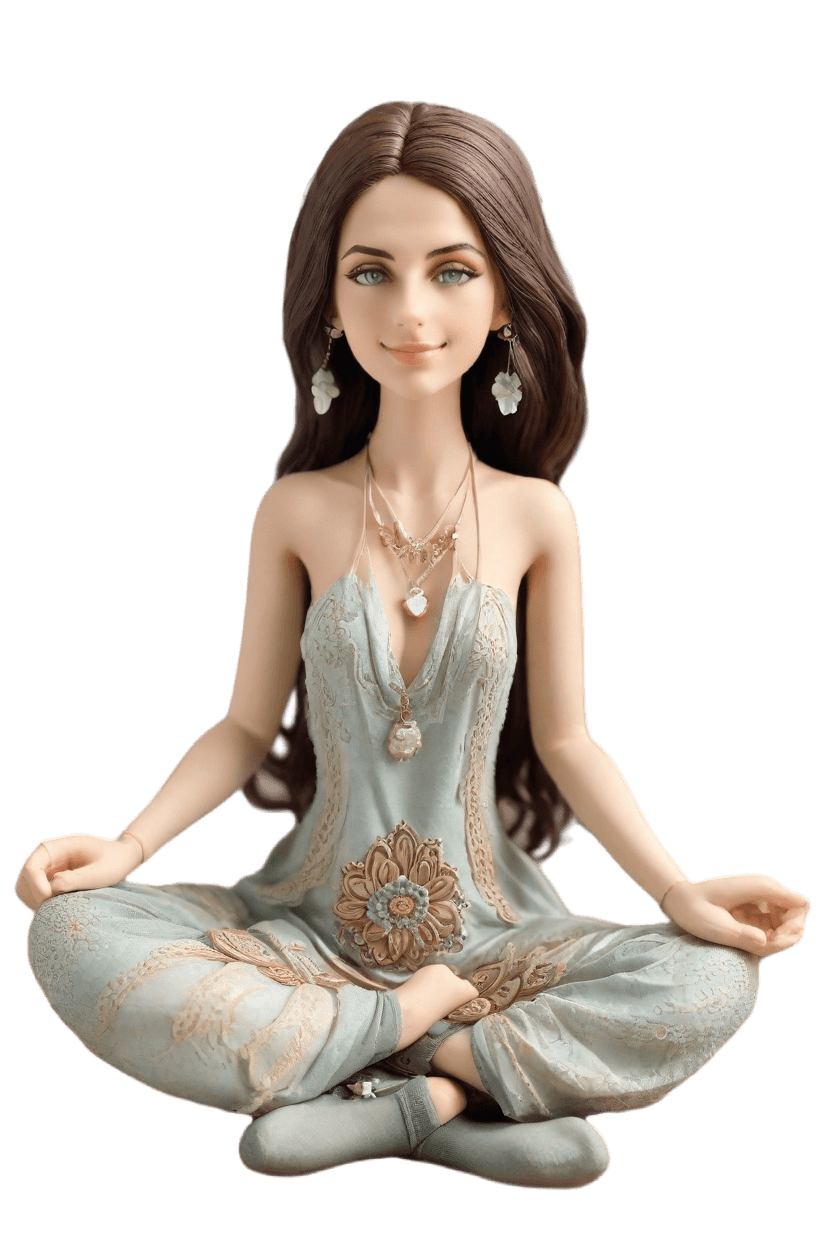 Custom Meditation Serene Bobblehead,She Created Her Own Serene Meditation Bobblehead!