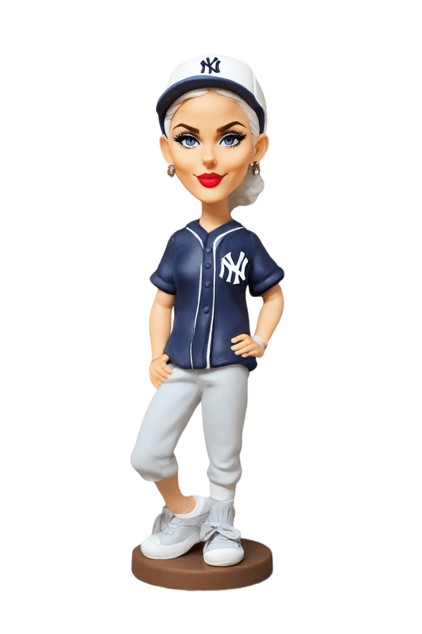 Custom Sports Heroine Bobblehead,She Nailed It: My Personalized Yankees Bobblehead