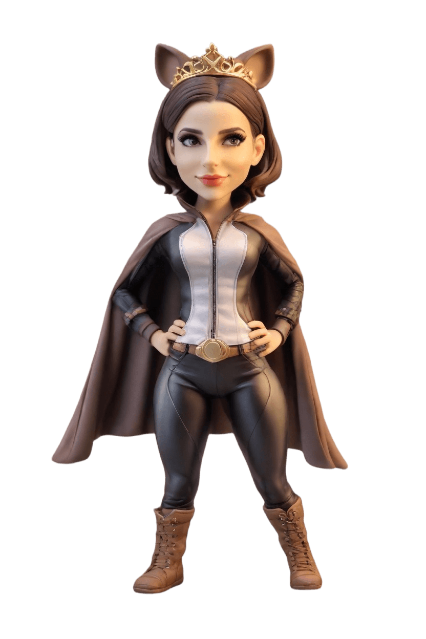 Custom Heroic Female Bobblehead,She Created Her Own Superhero Bobblehead! 🦸‍♀️💪