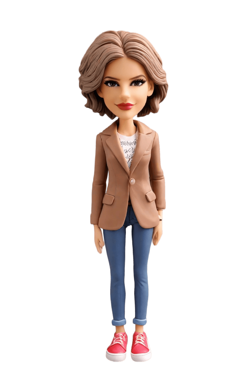custom Business Chic bobblehead,She Created a Chic Business Bobblehead!