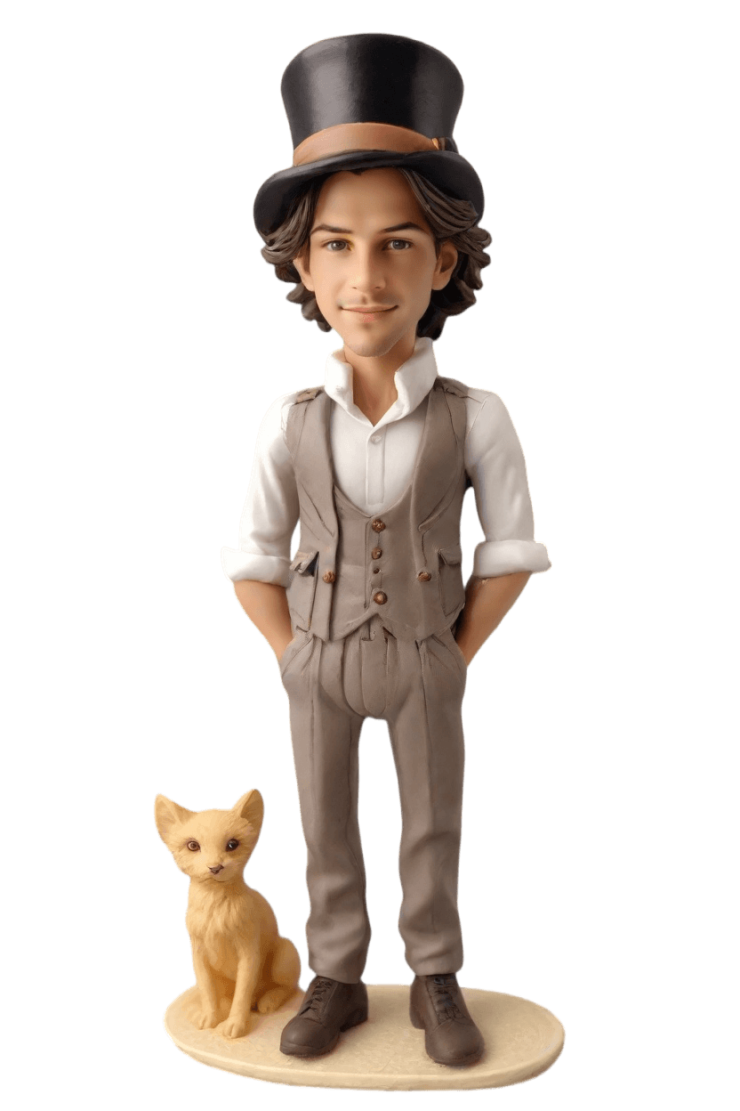 Custom Vintage Style Bobblehead,John Shares His Unique Bobblehead Creation