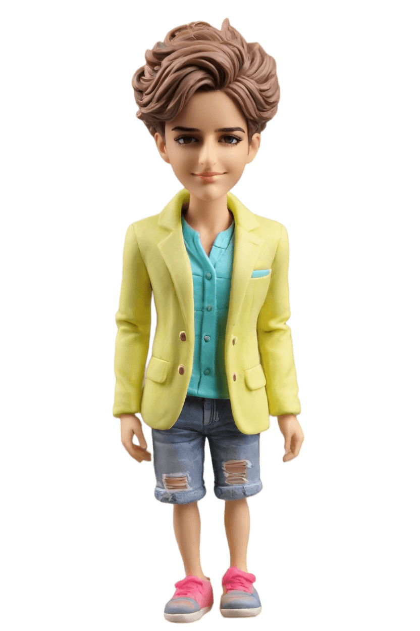Confident Custom Business Bobblehead,She Just Created Her Own Confident Business Bobblehead! 💼👠