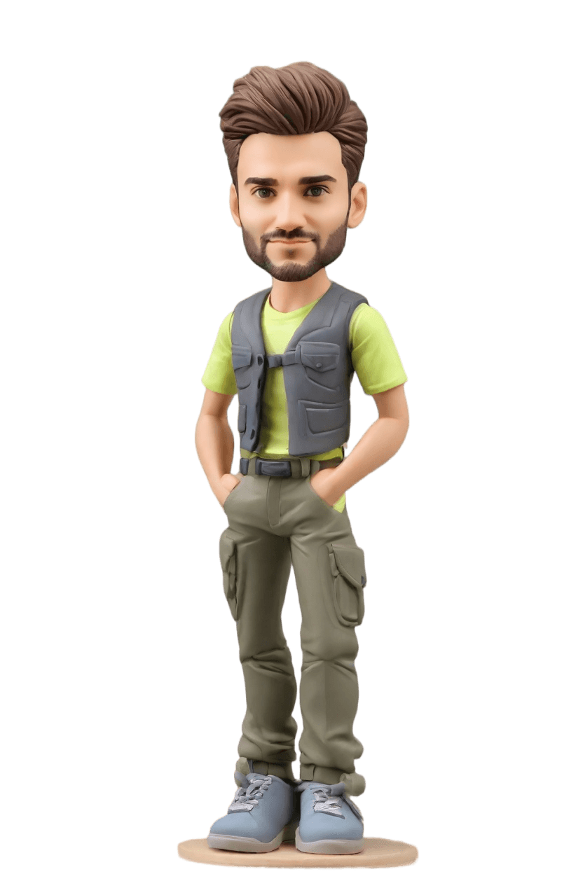 Custom Heroic Duty Bobblehead,He Made His Own Bobblehead Doll in Uniform!